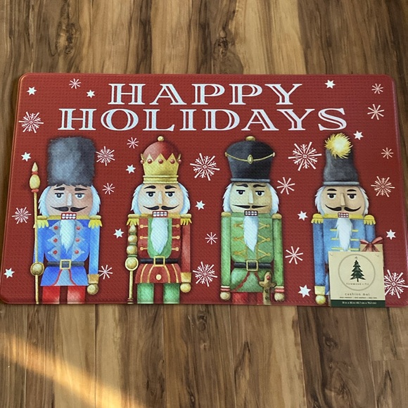 Firewood + Fir Other - Holiday Nutcracker Mat Anti-Fatigue Mat NWT